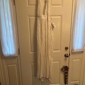 White Halter Dress (Brand New w/Tags)